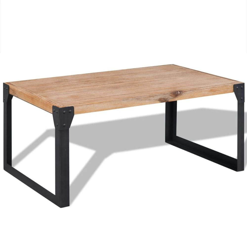 Petromila vidaXL Konferenčný stolík z masívneho akáciového dreva, 100x60x45 cm